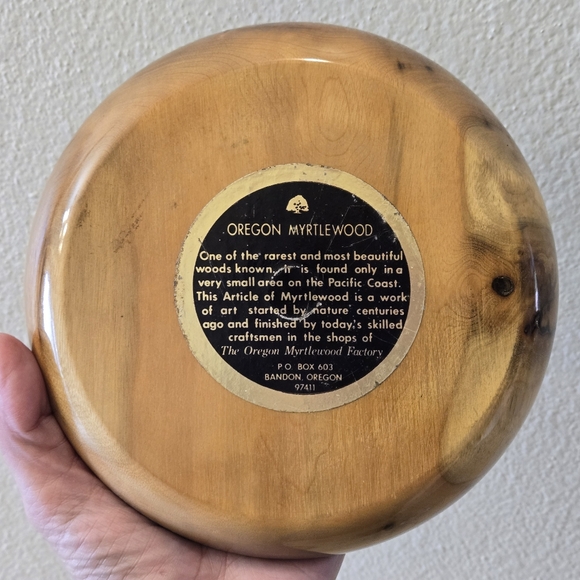 Vintage Oregon Myrtlewood Condiment Serving Tray - Picture 4 of 7